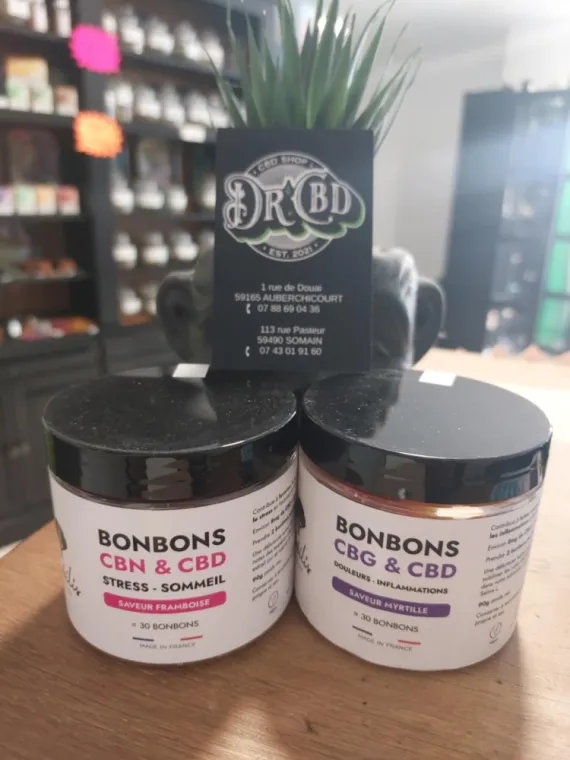 Bonbons au CBD dans vos shops drcbd de Somain , Douai, DR CBD